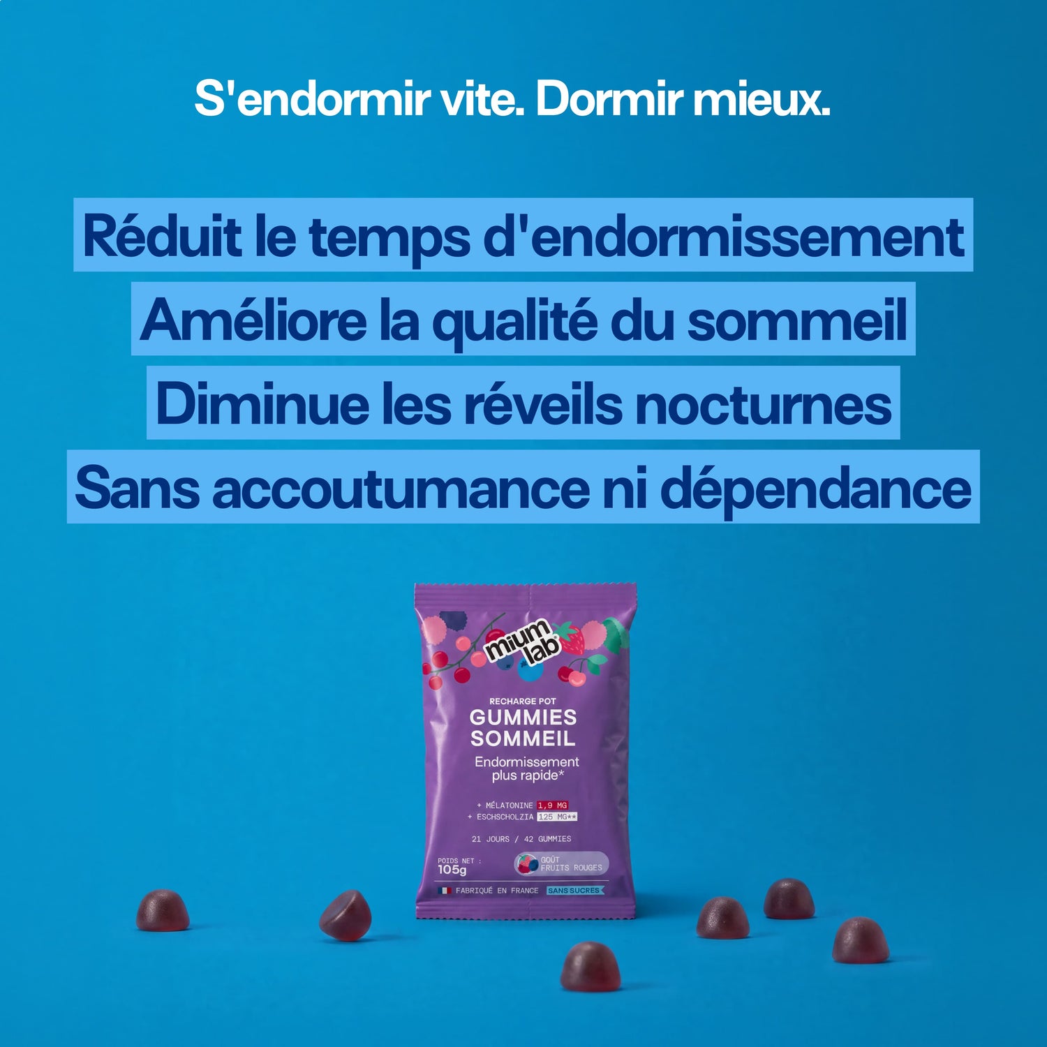 Pack 4 éco-recharges SOMMEIL | Qualité du sommeil | 4 x 21 jours