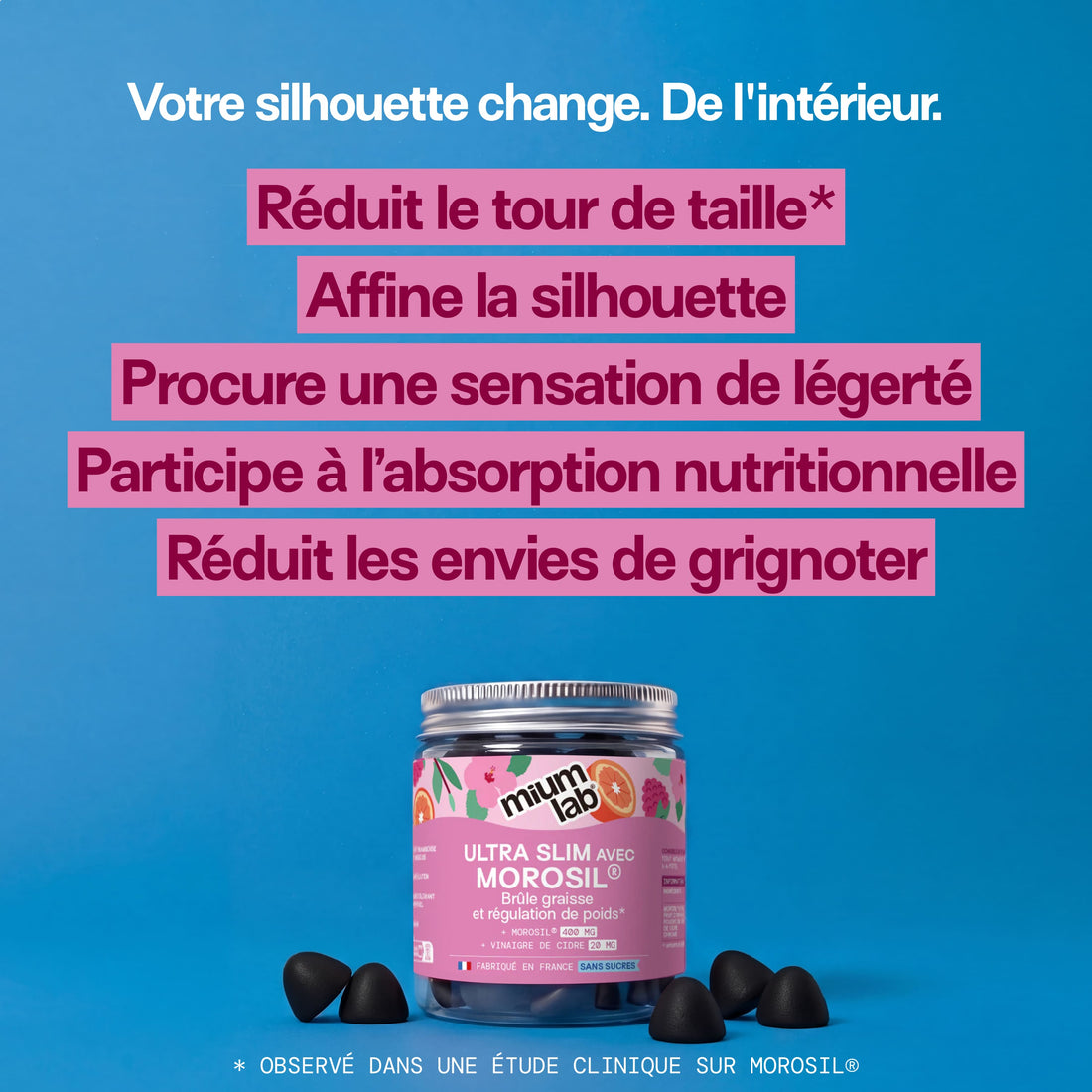 Gummies ULTRA SLIM MOROSIL | Brûle-graisse et régulation du poids | 21 jours