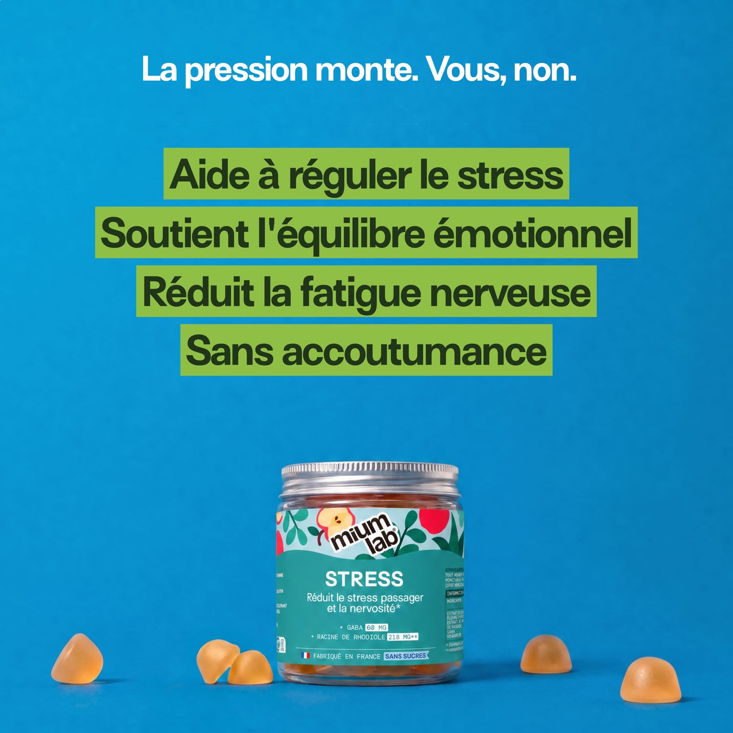 Gummies STRESS SANS SUCRES | Anti-stress et anxiété | 21 jours