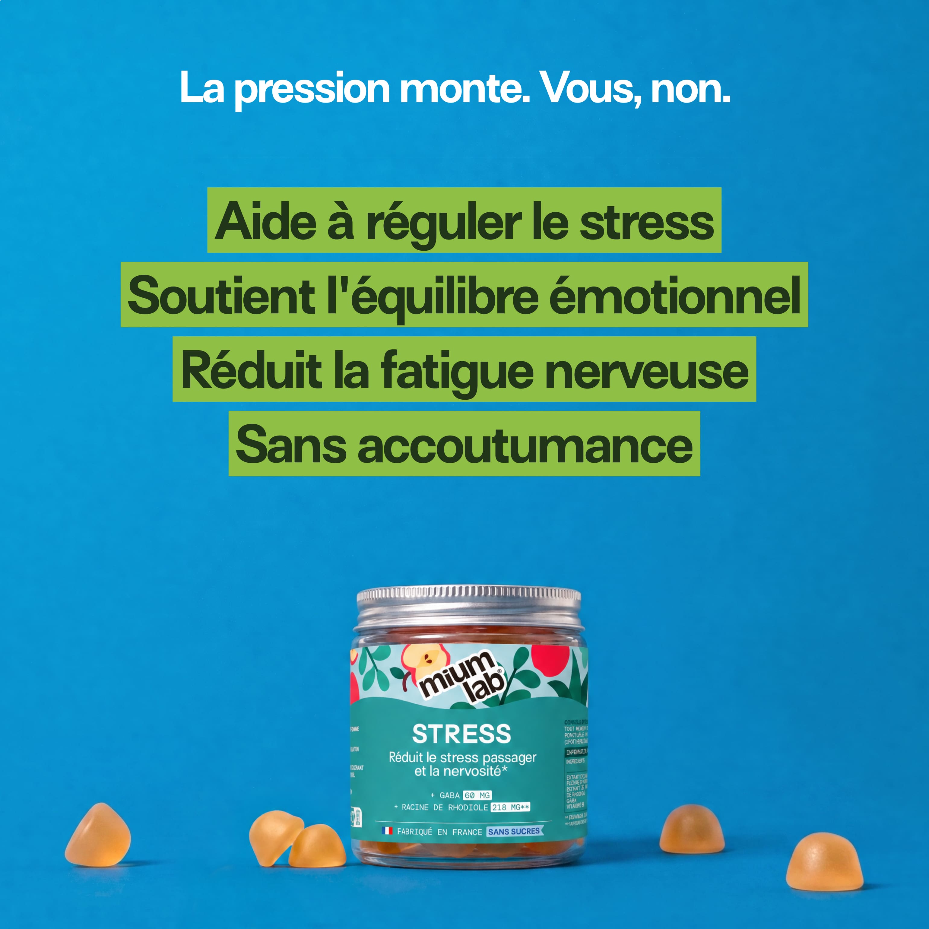 Gummies STRESS SANS SUCRES | Anti-stress et anxiété | 21 jours