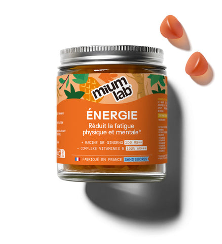 Gummies ÉNERGIE SANS SUCRES | Boost Physique et Mental | 21 jours