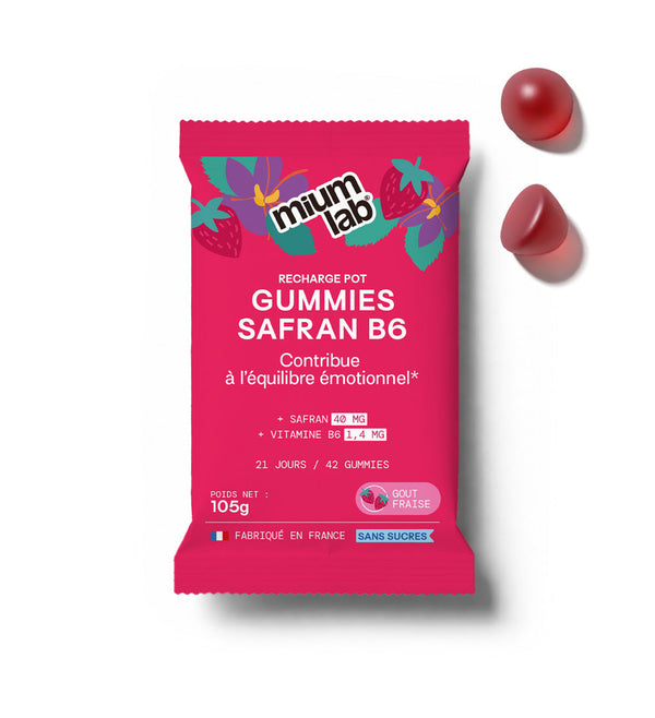 Pot de gummies Safran fraise