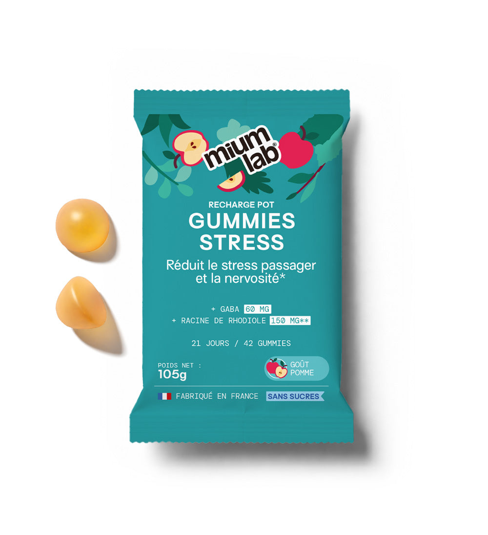 Pot de gummies Stress