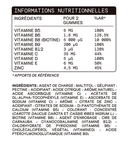 Éco-recharge CHEVEUX ET ONGLES | Force et brillance | 21 jours