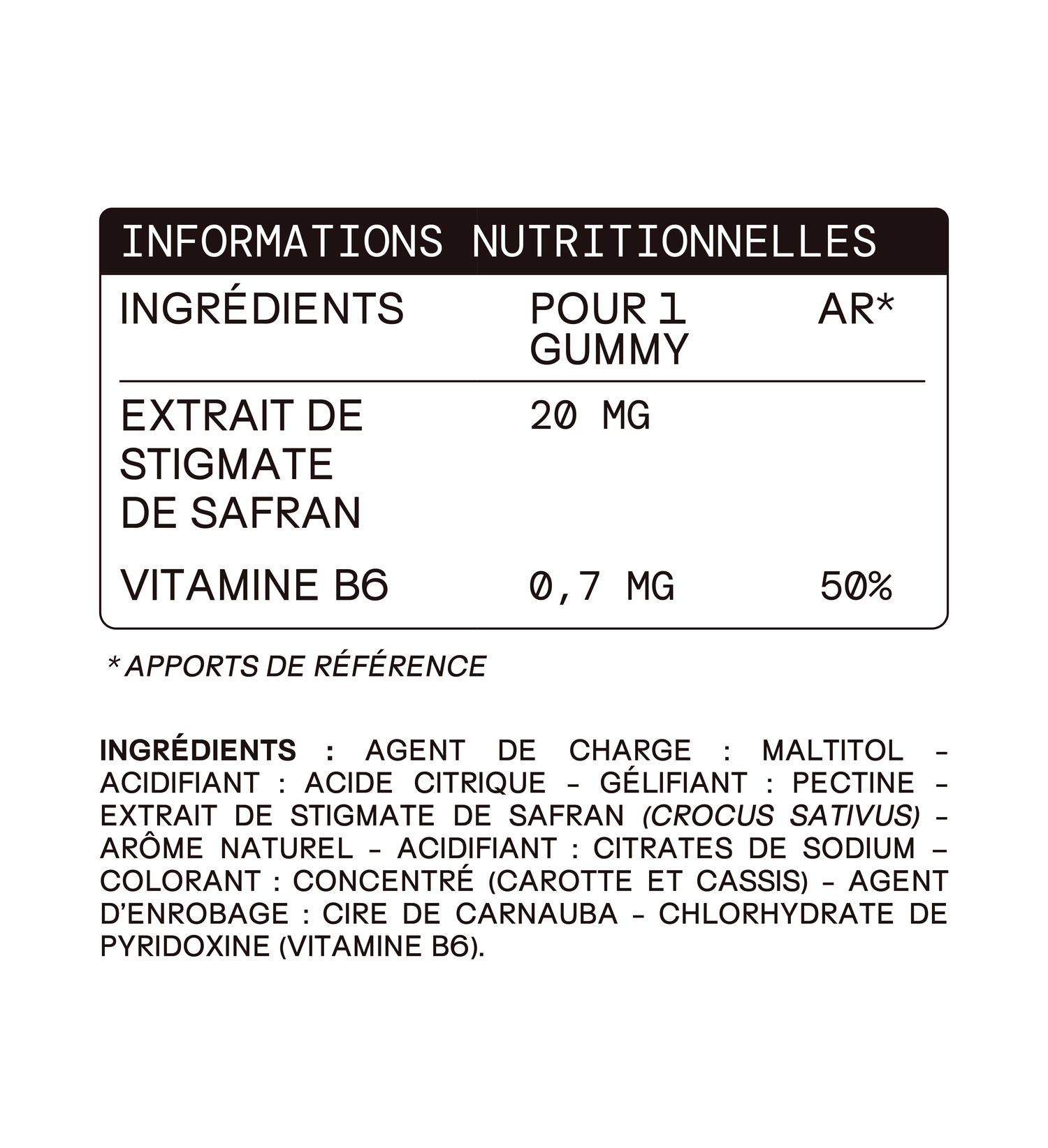 Gummies SAFRAN B6 FRAISE ENFANTS | Calme et concentration | 30 jours 🧒