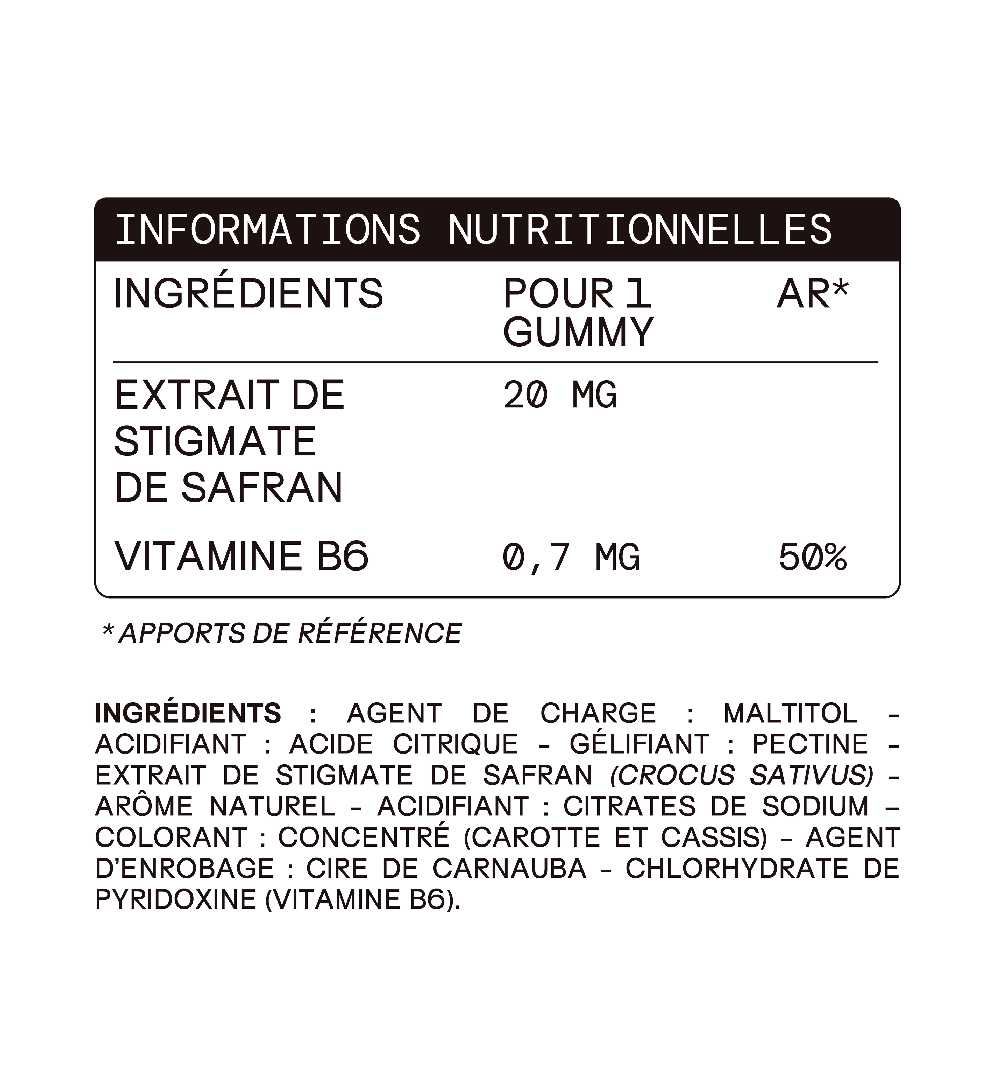 Gummies SAFRAN B6 FRAISE ENFANTS | Calme et concentration | 30 jours 🧒