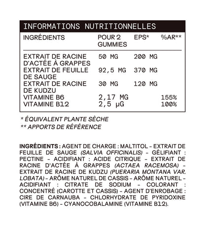 Pack Gummies Ménopause SANS SUCRES | Soutient l&