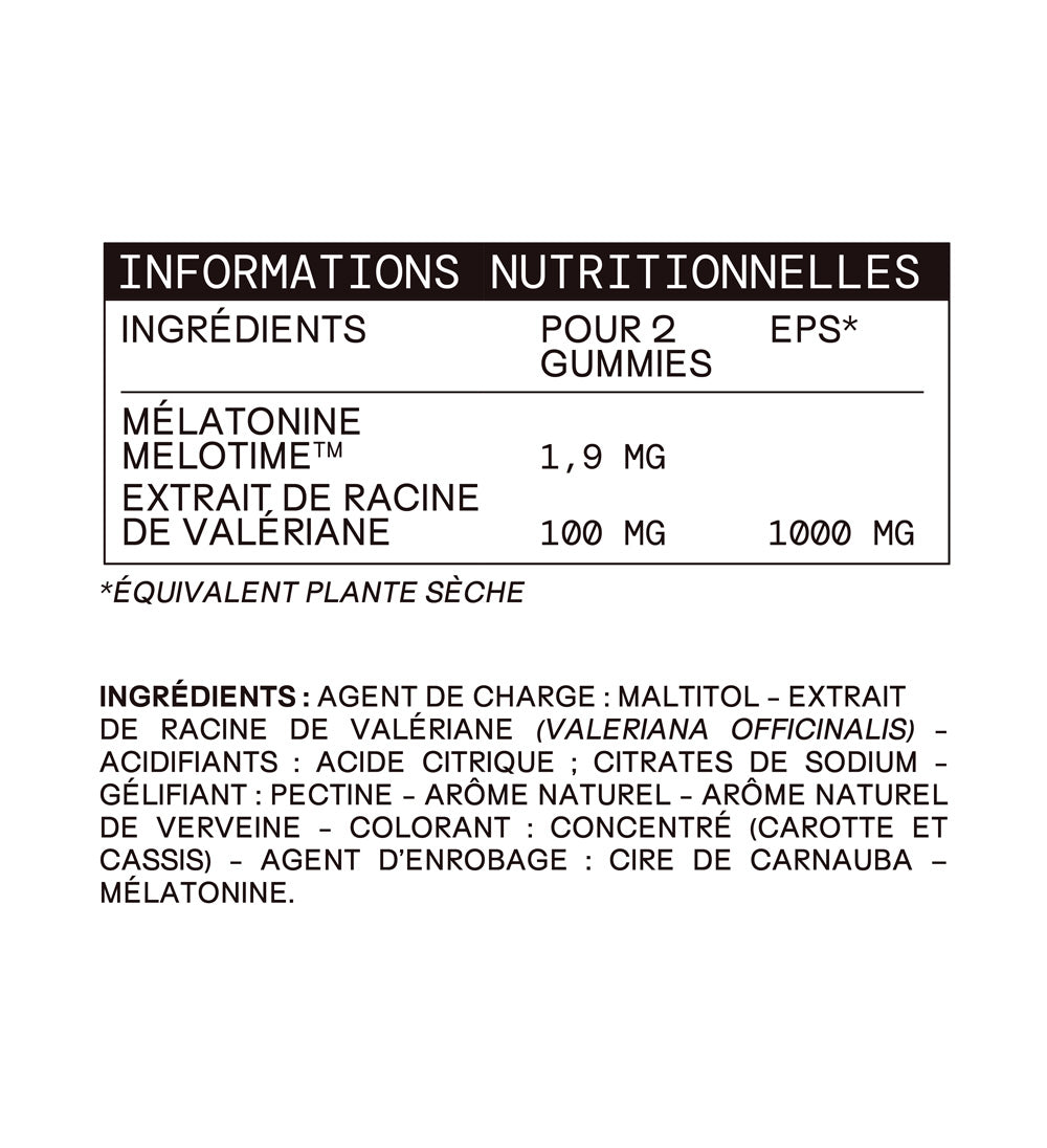 Gummies SOMMEIL LIBÉRATION PROLONGÉE | Réduit les réveils nocturnes | 21 jours 🔬