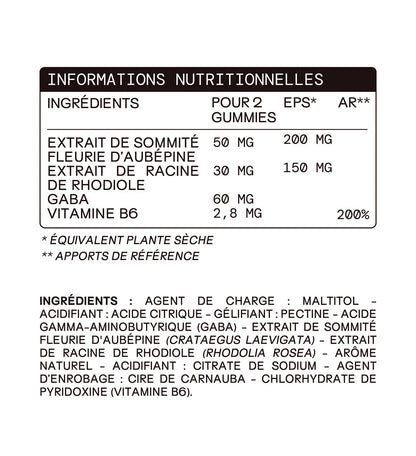 Gummies STRESS SANS SUCRES | Anti-stress et anxiété | 21 jours