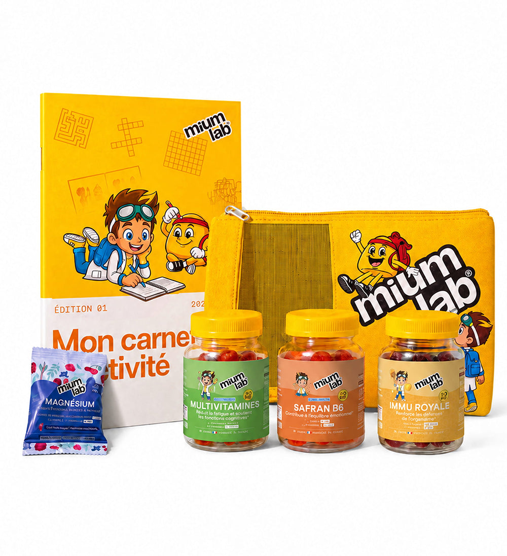 Pack de Rentrée | IMMU ROYALE + SAFRAN B6 ENFANTS + MULTIVITAMINES ENFANTS | 3 x 30 jours