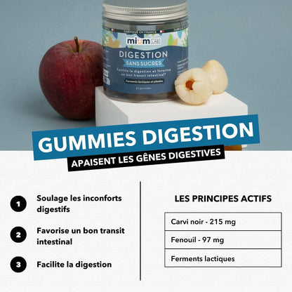 Gummies DIGESTION SANS SUCRES | Trouble digestif | 21 jours