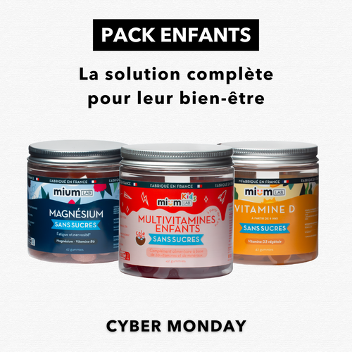 Pack Enfants | Enfants, Magnésium, Vitamine D | 3 x 21 jours