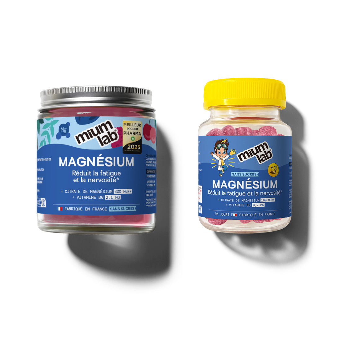 Pack Magnésium Famille | Magnésium Adulte + Magnésium Enfant | 3 x 21 jours