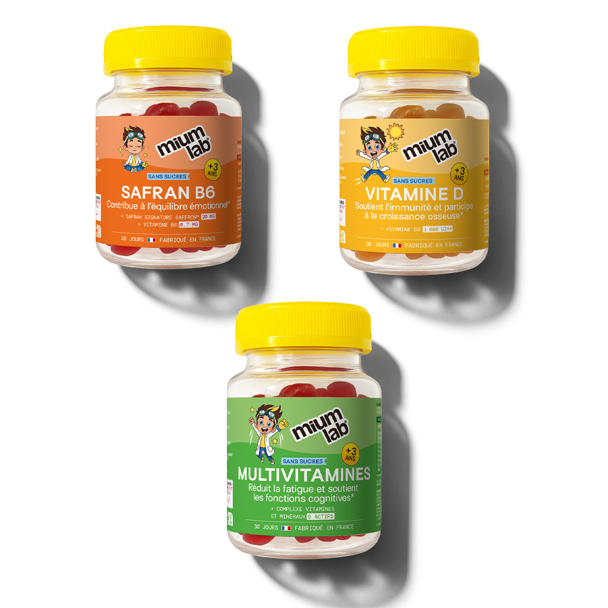 Programa Infantil n.º 5: Crecimiento Pleno | Multivitamínico Infantil, Azafrán B6 y Vitamina D | 3 x 21 días