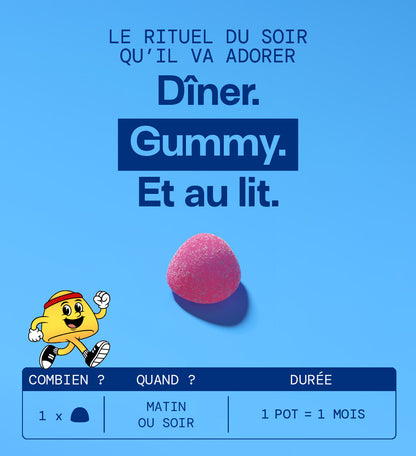 Gummies MAGNÉSIUM SANS SUCRES ENFANTS | Détente &amp; endormissement plus facile | 30 jours 🧒