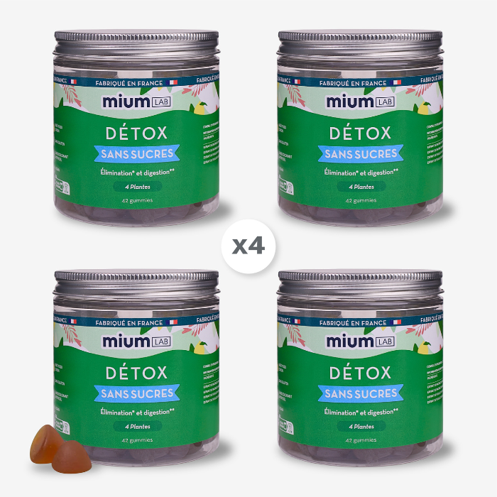 Gummies DÉTOX SANS SUCRES | Super Pack | 4 x 21 jours
