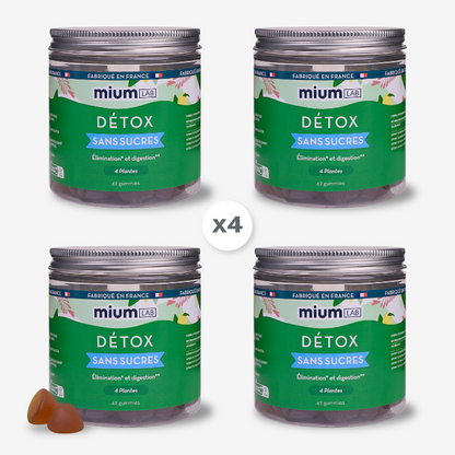 Gummies DÉTOX SANS SUCRES | Super Pack | 4 x 21 jours