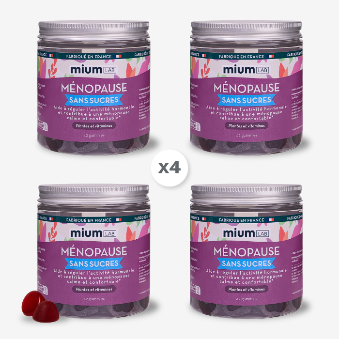 Gummies Ménopause sans sucres | Super Pack | 4 x 21 jours