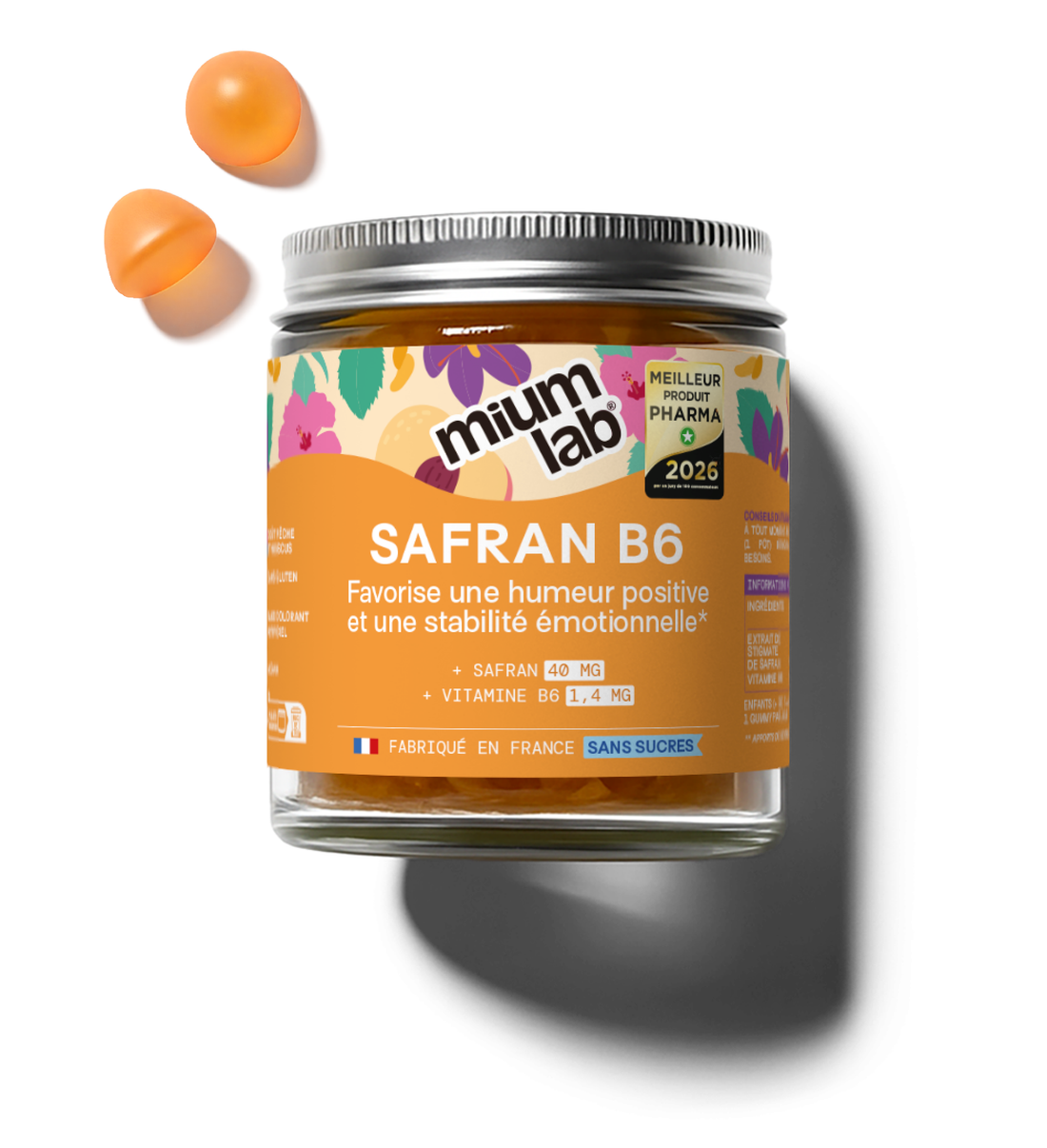 Gummies SAFRAN B6 SANS SUCRES | Équilibre émotionnel | 21 jours 🔬 (test Marion)