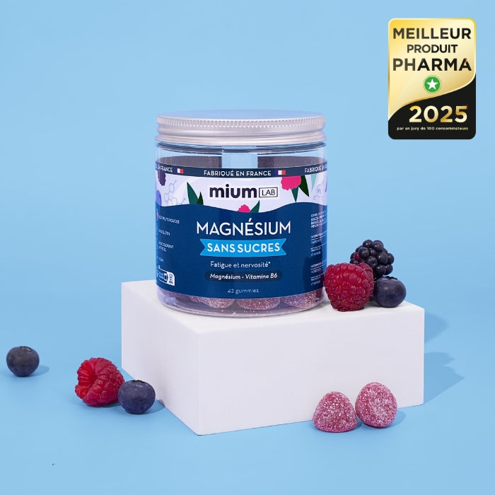 Gummies Magnésium citrate enrichis en vitamine B6 Mium Lab FR