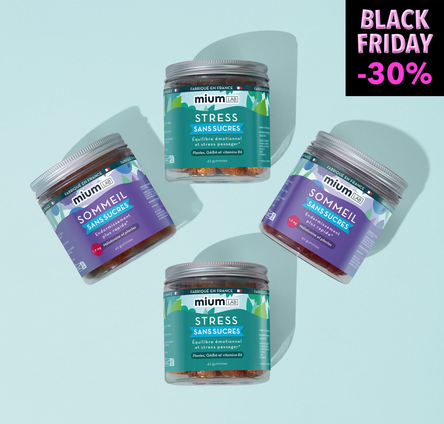 🏴 Pack Zen | Duos Sommeil et Stress | Cure 6 semaines