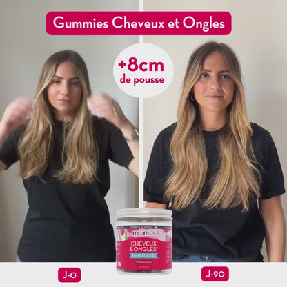 Gummies Cheveux et Ongles Sans Sucres | Super Pack | 4 x 21 jours