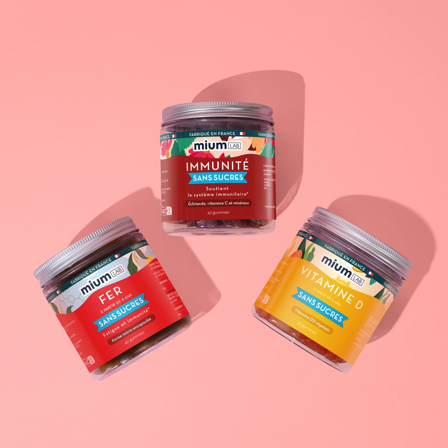 Pack Trio Hiver Essentiel | Immunité + Vitamine D + Fer | 3 x 21 jours