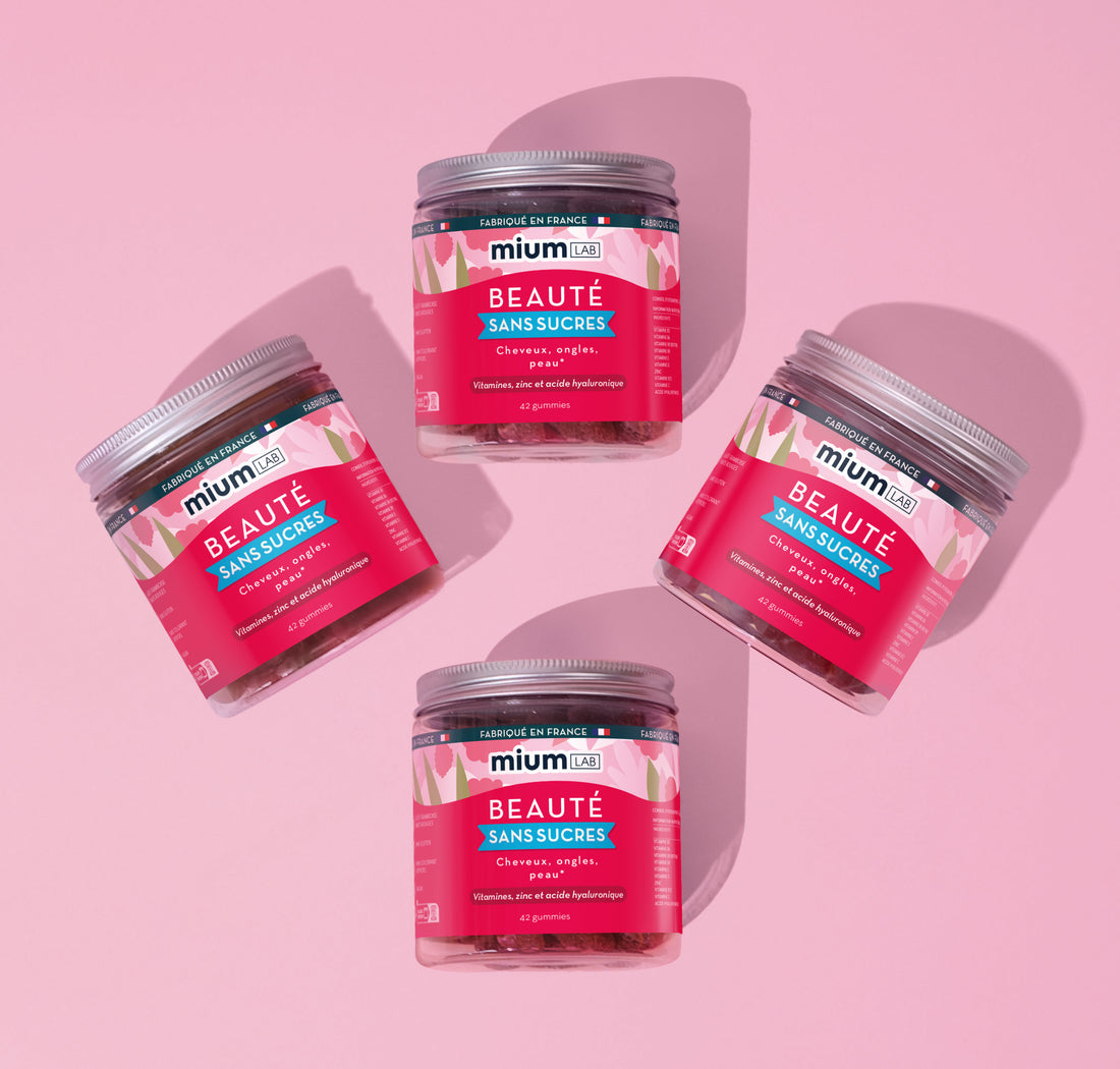 Pack Gummies Beauté - 4 pots | Qualité de la peau, cheveux et ongles | 4 x 21 jours