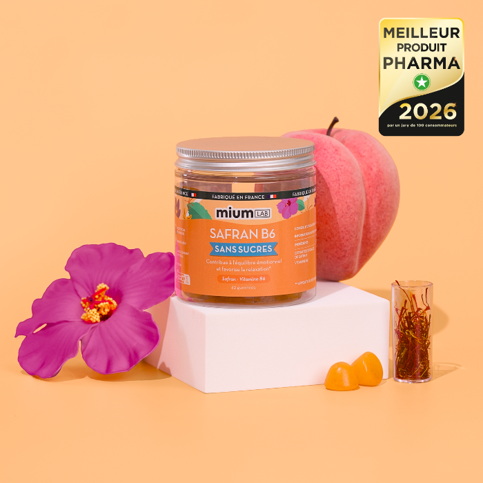 Gummies SAFRAN B6 SANS SUCRES | Équilibre émotionnel | 21 jours 🔬
