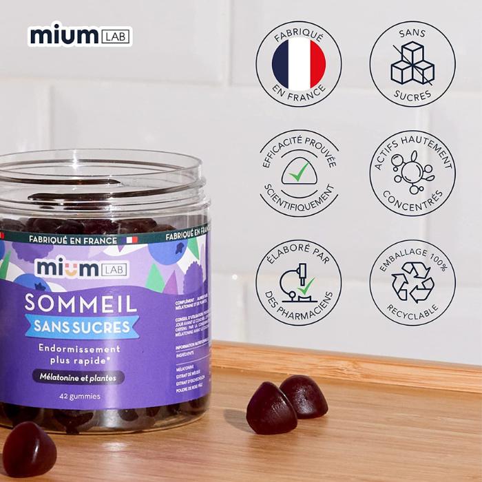Gummies Sommeil Gomme Mélatonine pour dormir Mium Lab FR — free download