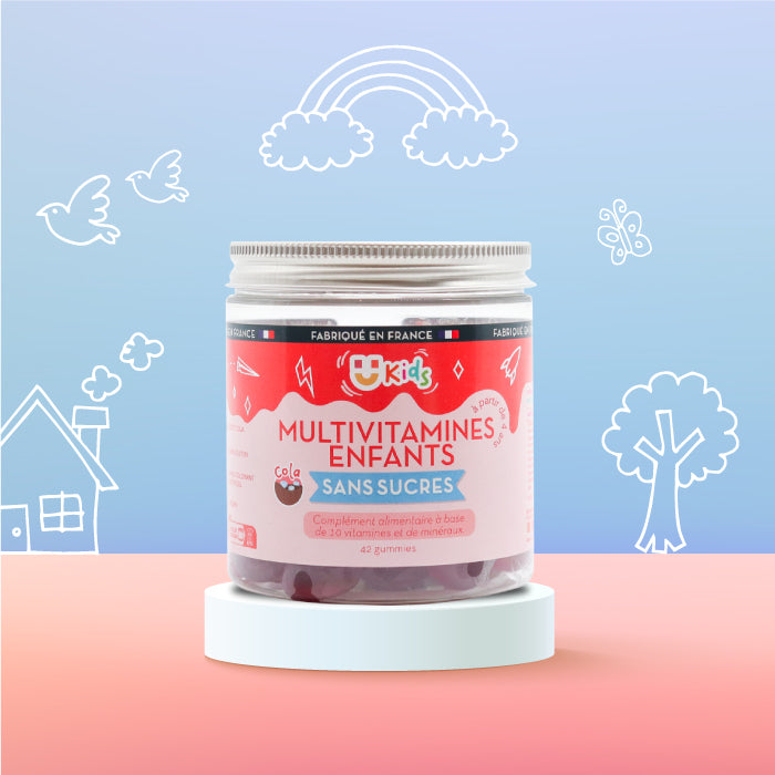 Gummies Enfants SANS SUCRES | Multivitaminé | 21 jours