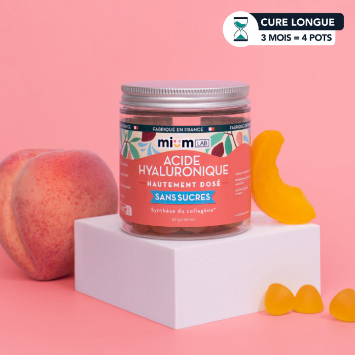 Gummies Acide Hyaluronique SANS SUCRES | Hydrate la peau | 21 jours